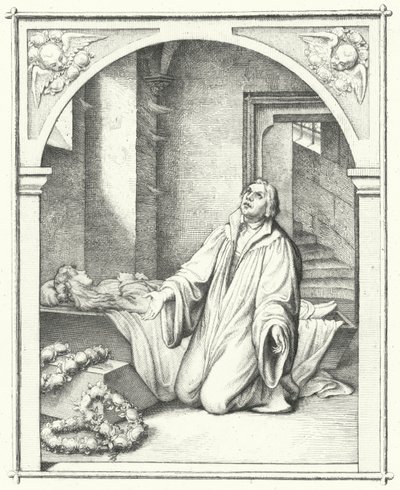 Martin Luther avec le corps de sa fille Magdalena, 1542 - Gustav Ferdinand Leopold Konig