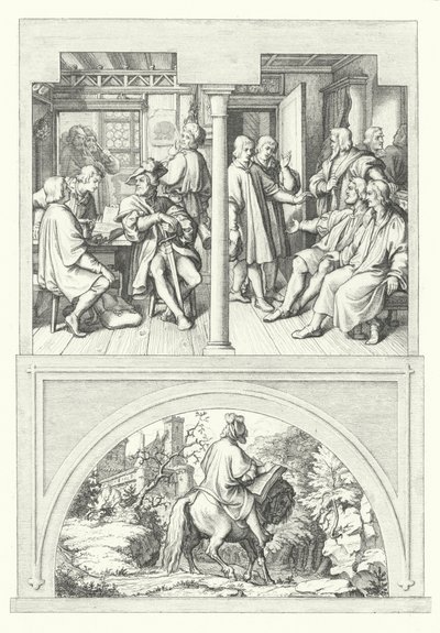 Scènes de la vie de Martin Luther (gravure) - Gustav Ferdinand Leopold Konig