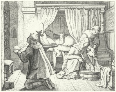 La naissance de Martin Luther - Gustav Ferdinand Leopold Konig