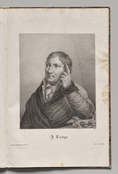 Portrait de Christoph August Tiedge - Gustav Karl Friedrich Luderitz
