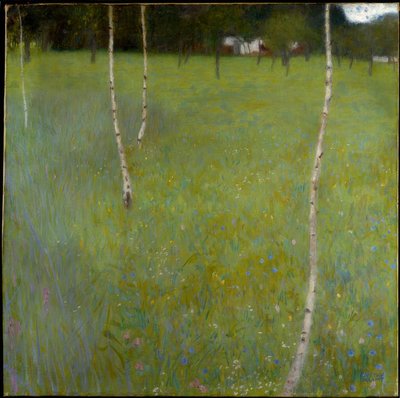 Ferme avec des bouleaux (Jeunes bouleaux) - Gustav Klimt