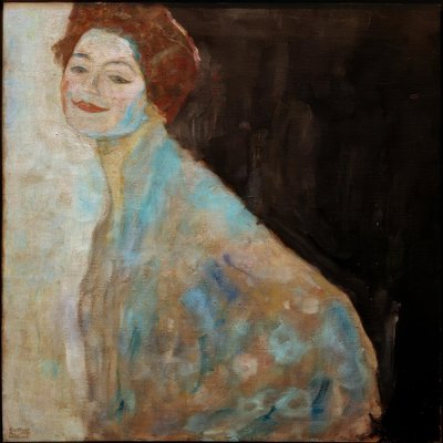 Portrait de dame en blanc - Gustav Klimt