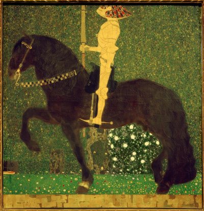 La vie est un combat (Chevalier; Le chevalier doré) - Gustav Klimt