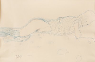 Femme semi-nue, vers 1908 - Gustav Klimt