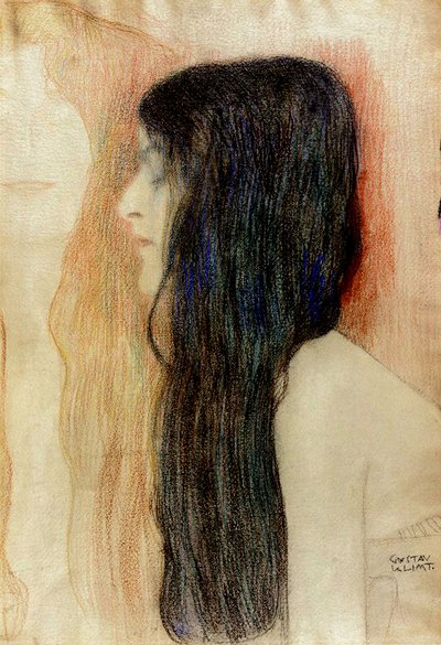 Fille aux cheveux longs, 1898-99 - Gustav Klimt