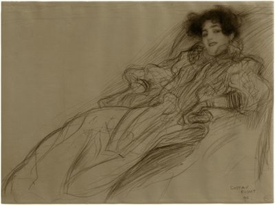 Jeune dame dans un fauteuil - Gustav Klimt