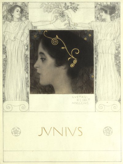 « Junius » (modèle de : Gerlach  Schenk, Allégories N.F. n° 53) - Gustav Klimt