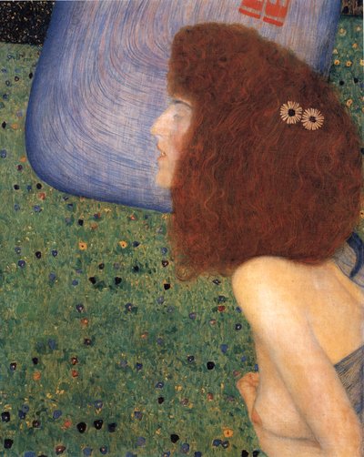 Klimt - Jeune fille au voile bleu, vers 1902-1903 - Gustav Klimt