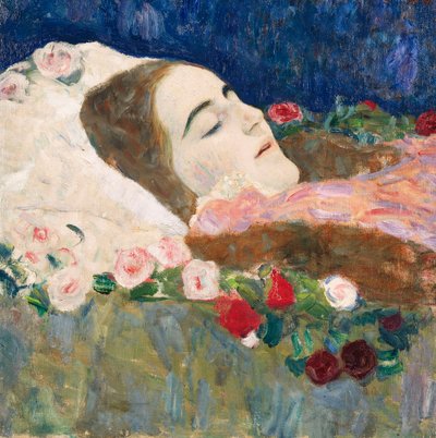Mademoiselle Ria Munk sur son lit de mort, vers 1910 - Gustav Klimt