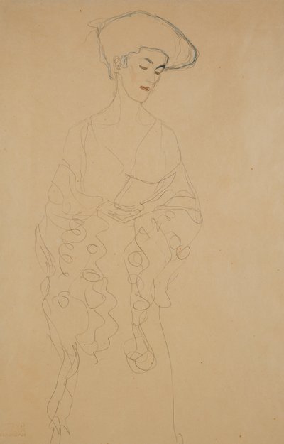Avec une légère torsion vers la gauche, 1907 - Gustav Klimt