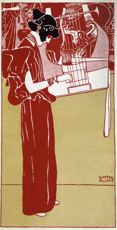 Musique - dessin par Gustav Klimt, début 20e siècle - Gustav Klimt