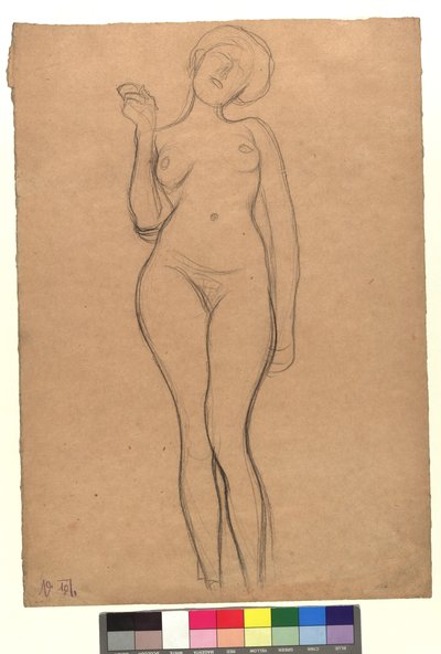 Stehender weiblicher Akt - Gustav Klimt