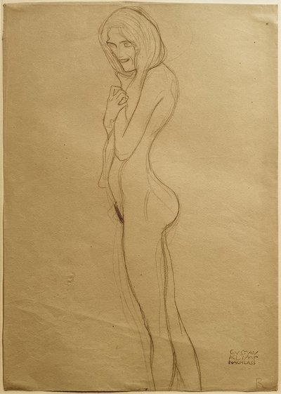 Étude pour la Gorgone gauche dans la frise Beethoven - Gustav Klimt