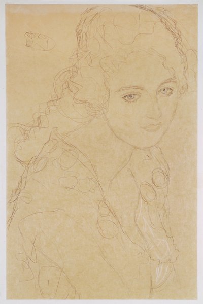 Étude pour le tableau Portrait Ria Munk III - Gustav Klimt