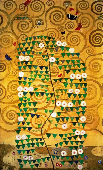 La Frise Stoclet, Détail: Arbre de Vie, 1905-1909 - Gustav Klimt