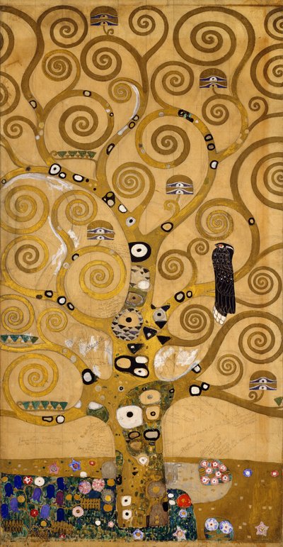 Arbre de Vie (Frise Stoclet) détail du côté gauche, c.1905-09 - Gustav Klimt