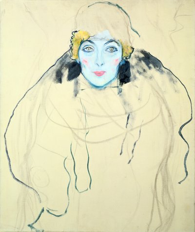 Tête de femme, 1917 - Gustav Klimt