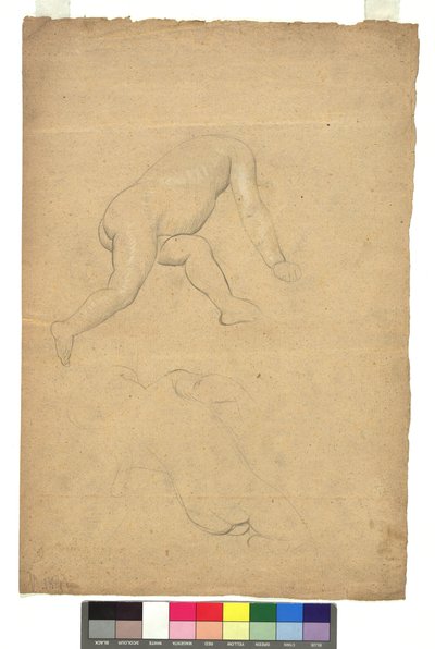 Zwei Studien zu nackten Kinderkörpern - Gustav Klimt