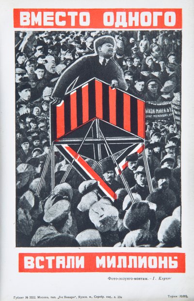 Vladimir Lénine, vers 1934 - Gustav Klutsis