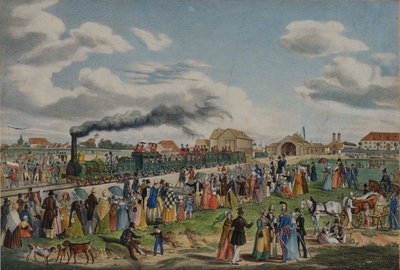 Ouverture du chemin de fer Munich-Augsbourg le 1er septembre 1839 - Gustav Kraus
