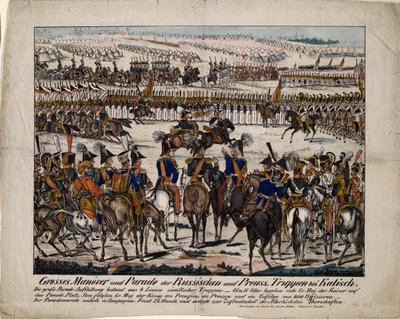 Parade russo-prussienne à Kalisz 1835, vers 1850 - Gustav Kühn