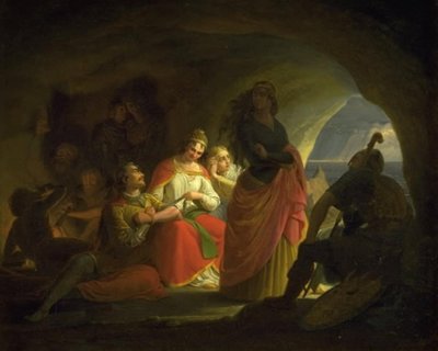 Prince Buris, Liden Kirsten, Skøn Hulfrid et Stolt Ingefrid capturés par Ulf Svartskæg - Gustav Theodor Wegener
