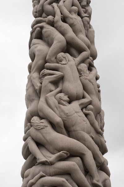 Monolithe des gens, sculpture au parc Frogner, Oslo, Norvège - Gustav Vigeland
