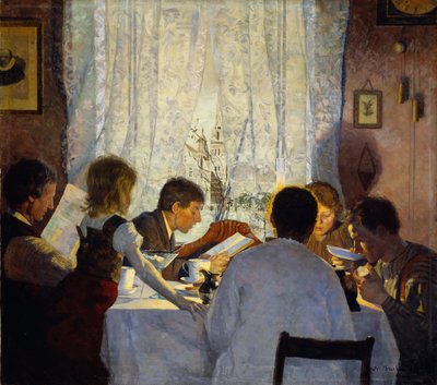 Petit déjeuner II. Humeur du matin - Gustav Wentzel