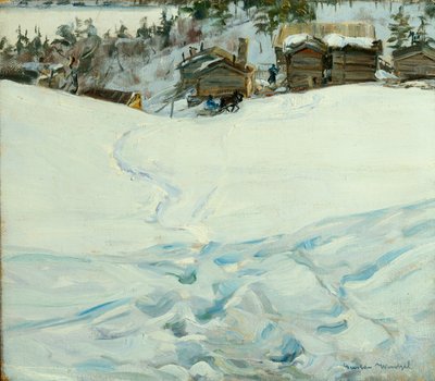 Ferme de montagne dans un paysage d