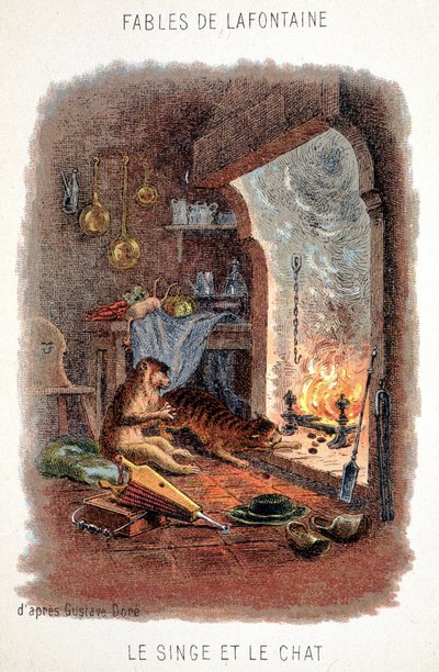 Fables de La Fontaine : Le singe et le chat, d