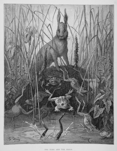Le Lièvre et les Grenouilles, des 