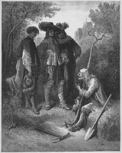 Le vieillard et les trois jeunes hommes - des 