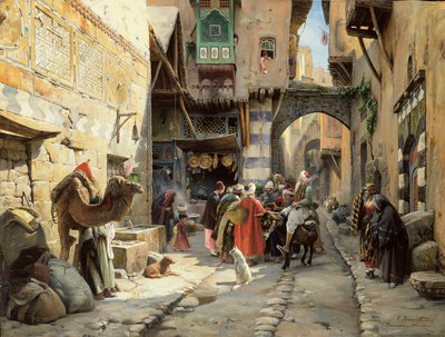 Scène de rue, Damas - Gustave Bauernfeind