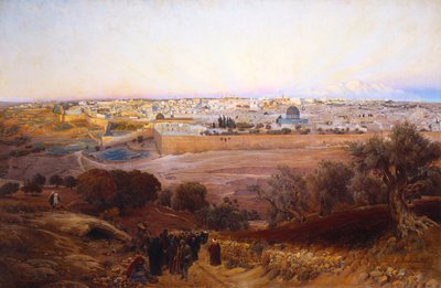 Jérusalem depuis le mont des Oliviers, 1902 - Gustave Bauernfeind