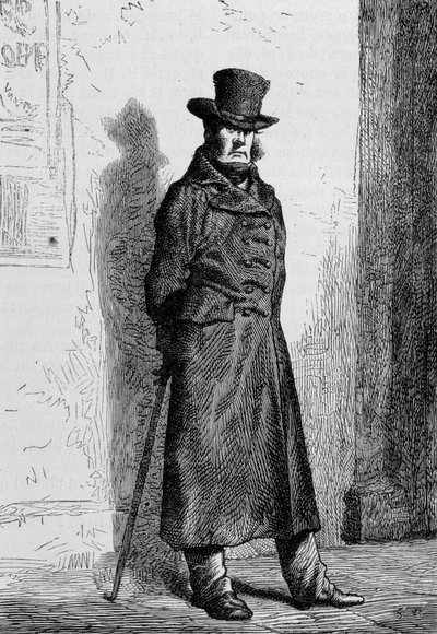 Javert - dans « Les Misérables » par Victor Hugo, ill. par Brion, éd. Hetzel et Lacroix - Gustave Brion