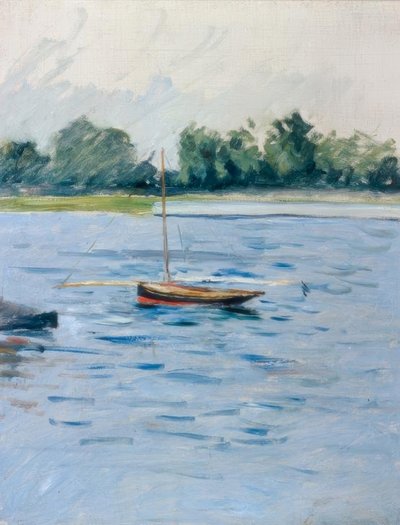 Bateau au mouillage sur la Seine - Gustave Caillebotte