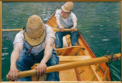 Canotiers ramant sur l’Yerres - Gustave Caillebotte