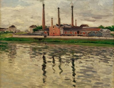 Usines à Argenteuil - Gustave Caillebotte