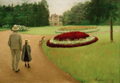 Le parc de la propriété à Yerres - Gustave Caillebotte