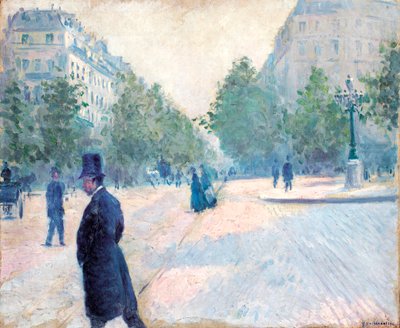 Place Saint Augustin, Temps brumeux, 1878 - Gustave Caillebotte