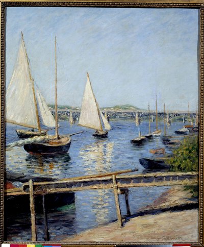 Voiliers à Argenteuil - Gustave Caillebotte