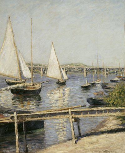 Voiliers à Argenteuil - Gustave Caillebotte