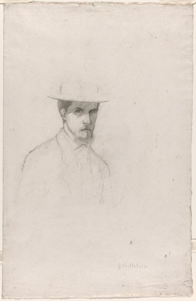 Autoportrait au chapeau - Gustave Caillebotte