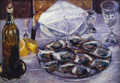Nature morte avec huîtres, 1881 - Gustave Caillebotte