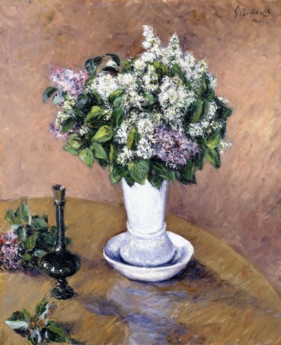 Nature morte avec un vase de lilas, 1883 - Gustave Caillebotte