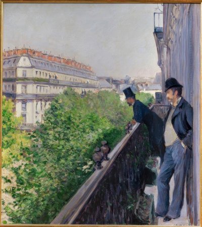 Un balcon, Boulevard Haussmann - Gustave Caillebotte