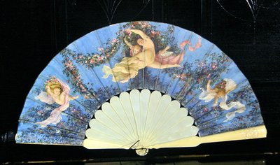 Éventail peint pour Louise Bary, épouse de Charles Garnier - Gustave Clarence Rodolphe Boulanger