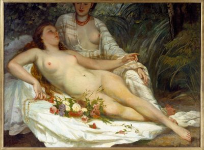 Baigneuses dites deux femmes nues - Gustave Courbet