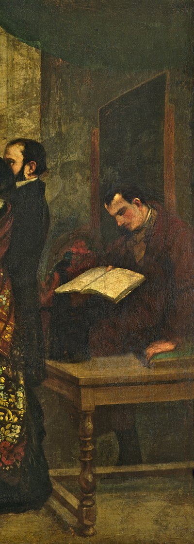 Baudelaire lisant un livre, détail de 