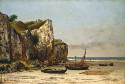 Plage en Normandie - Gustave Courbet